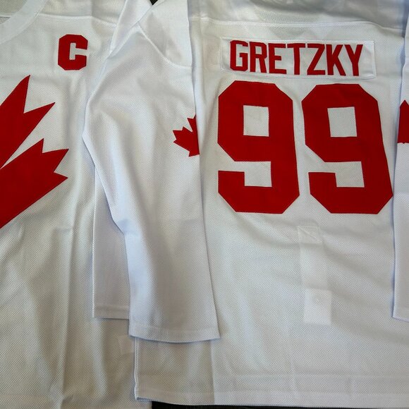 1990's CANADA CUP WAYNE GRETZKY Hockey JERSEY Men's M,L,XL,2X,3X New never worn - Picture 6 of 8